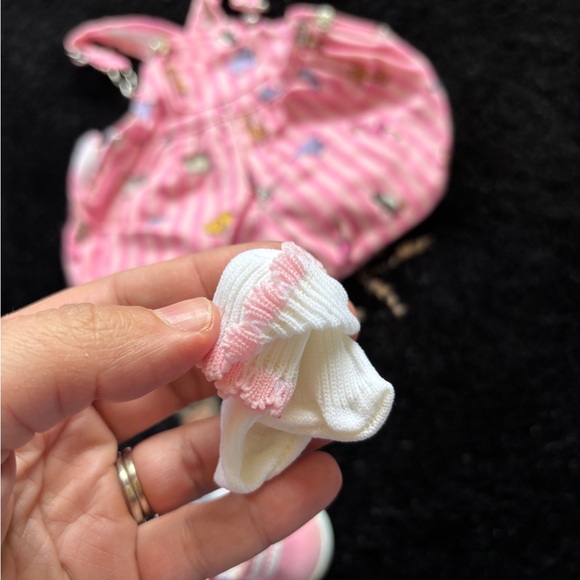 Vintage Bitty Baby set - Zoo overalls with shoes and socks - Picture 2 of 6